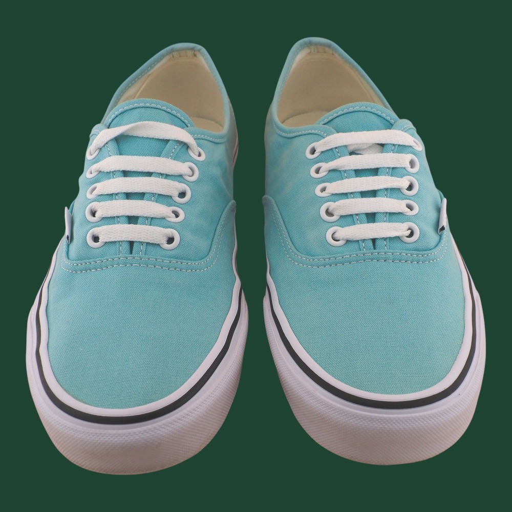 Vans Authentic "Aqua Haze" Low Top Canvas Sneakers Mens Size 10